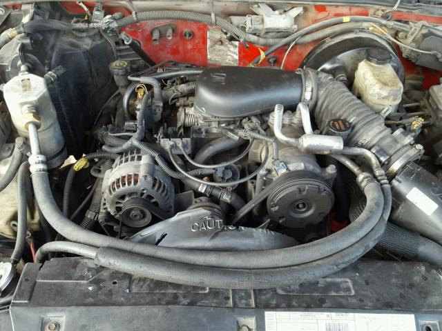 1GCCS14W718100904 - 2001 CHEVROLET S TRUCK S1 RED photo 7