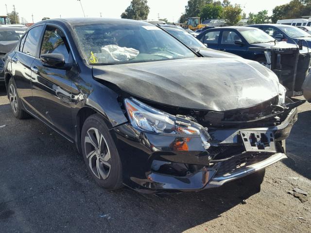 1HGCR2F34GA215452 - 2016 HONDA ACCORD LX BLACK photo 1