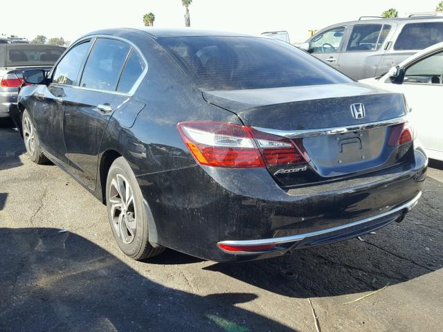 1HGCR2F34GA215452 - 2016 HONDA ACCORD LX BLACK photo 3