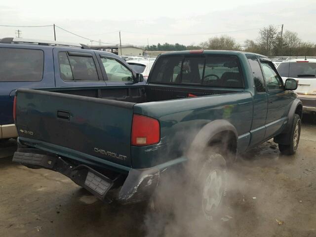 1GCCT19WXV8128904 - 1997 CHEVROLET S TRUCK S1 GREEN photo 4