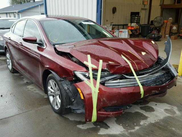 1C3CCCAB3FN687285 - 2015 CHRYSLER 200 LIMITE RED photo 1