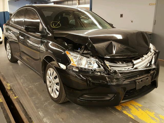 3N1AB7AP2FY322644 - 2015 NISSAN SENTRA S BLACK photo 1