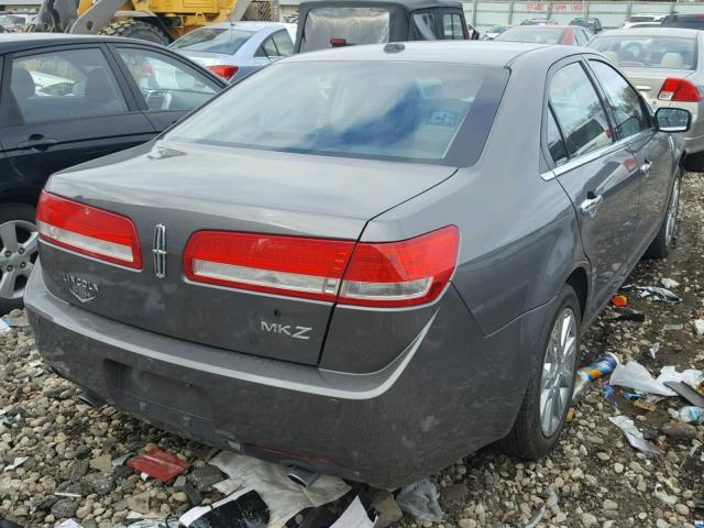 3LNHL2GC1CR807522 - 2012 LINCOLN MKZ GRAY photo 4