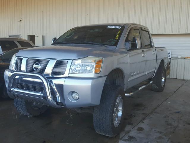 1N6BA07B27N205441 - 2007 NISSAN TITAN XE SILVER photo 2