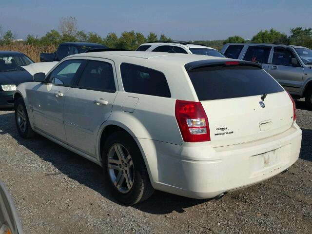 2D8GV58295H550711 - 2005 DODGE MAGNUM R/T WHITE photo 3