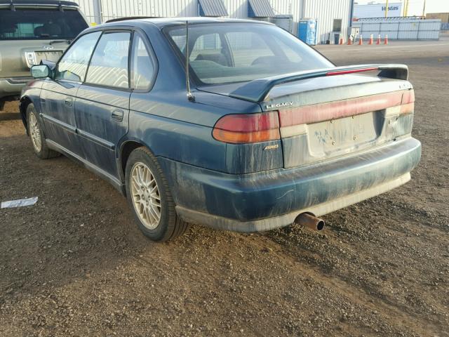 4S3BD6754W7209047 - 1998 SUBARU LEGACY GT GREEN photo 3