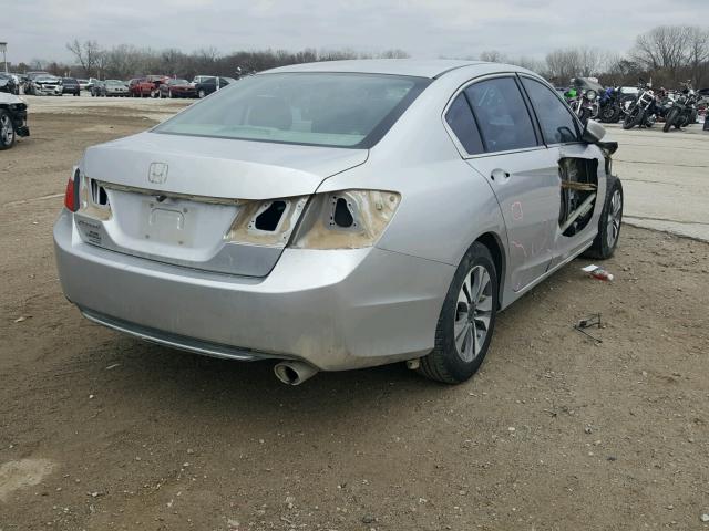 1HGCR2F32DA193947 - 2013 HONDA ACCORD LX SILVER photo 4