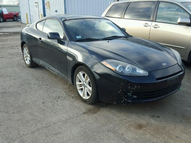 KMHHM66D78U295134 - 2008 HYUNDAI TIBURON GS BLACK photo 1