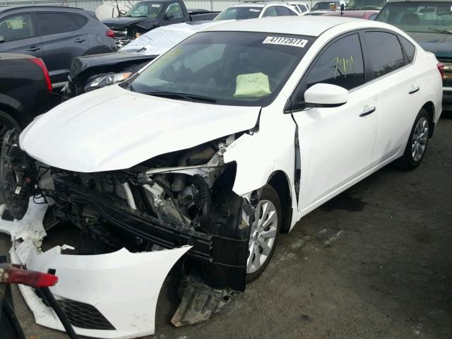 3N1AB7APXGY326295 - 2016 NISSAN SENTRA S WHITE photo 2