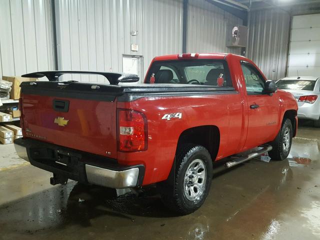 1GCNKPEA7BZ251042 - 2011 CHEVROLET SILVERADO RED photo 4