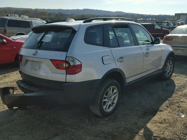 WBXPA73474WC35555 - 2004 BMW X3 2.5I SILVER photo 4