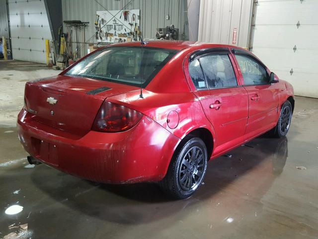 1G1AD5F5XA7225052 - 2010 CHEVROLET COBALT 1LT MAROON photo 4