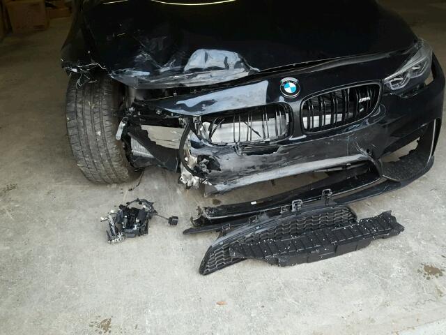 WBS4Z9C53JEA24487 - 2018 BMW M4 BLACK photo 9