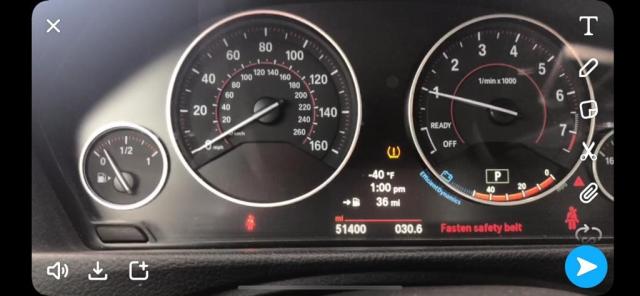 WBA3A9C54EF477814 - 2014 BMW 335 I BLUE photo 8