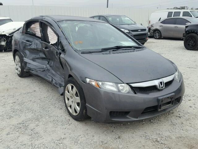 2HGFA16599H520966 - 2009 HONDA CIVIC LX GRAY photo 1