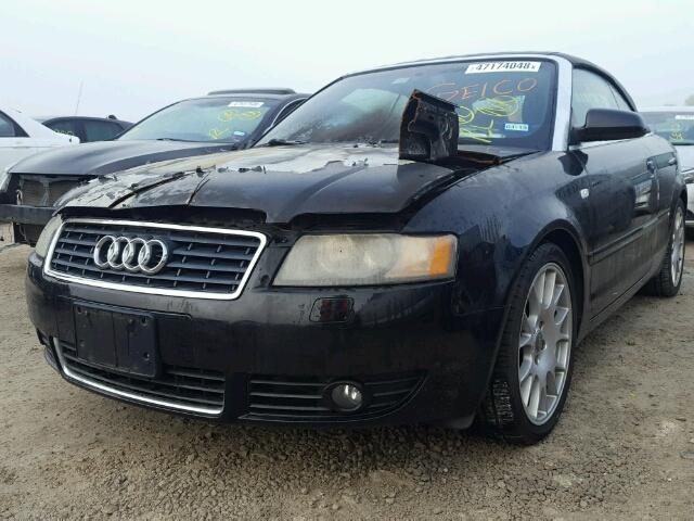 WAUBC48H05K018511 - 2005 AUDI A4 S-LINE BLACK photo 2