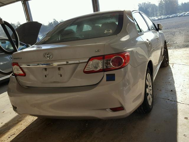 2T1BU4EEXCC823540 - 2012 TOYOTA COROLLA BA SILVER photo 4