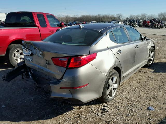 5XXGM4A72EG348037 - 2014 KIA OPTIMA LX SILVER photo 4