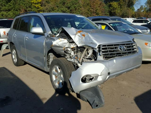 JTEDS41A982030068 - 2008 TOYOTA HIGHLANDER SILVER photo 1