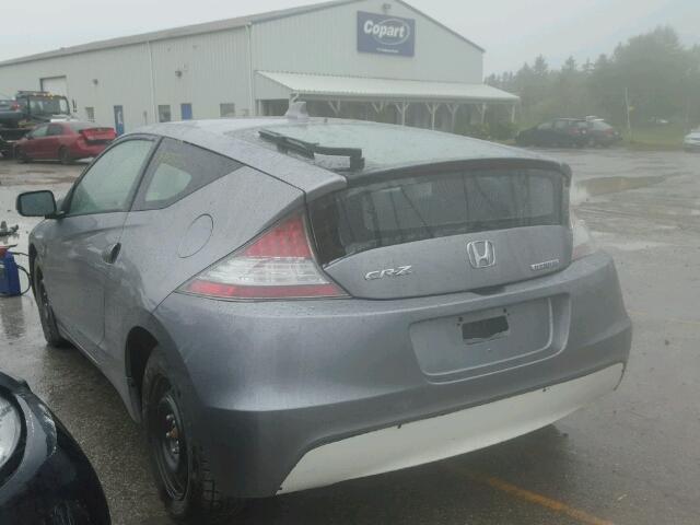 JHMZF1D65BS800759 - 2011 HONDA CR-Z EX SILVER photo 3