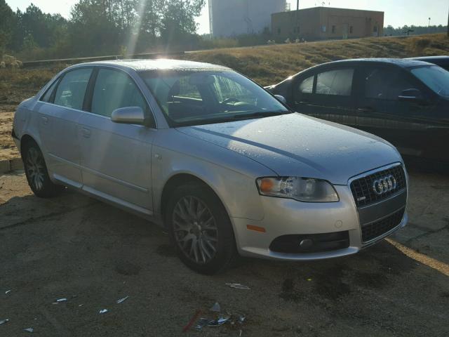 WAUAF78E78A168507 - 2008 AUDI A4 2.0T SILVER photo 1