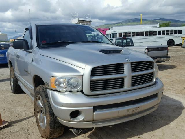 1D7HU16D05J639543 - 2005 DODGE RAM 1500 S GRAY photo 1