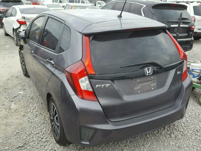 3HGGK5H55HM710933 - 2017 HONDA FIT LX GRAY photo 3