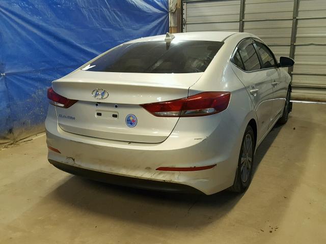 5NPD84LF4HH135272 - 2017 HYUNDAI ELANTRA SE SILVER photo 4