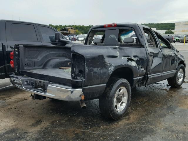 3D7KR28A77G796605 - 2007 DODGE RAM 2500 S შავი ფოტო 4