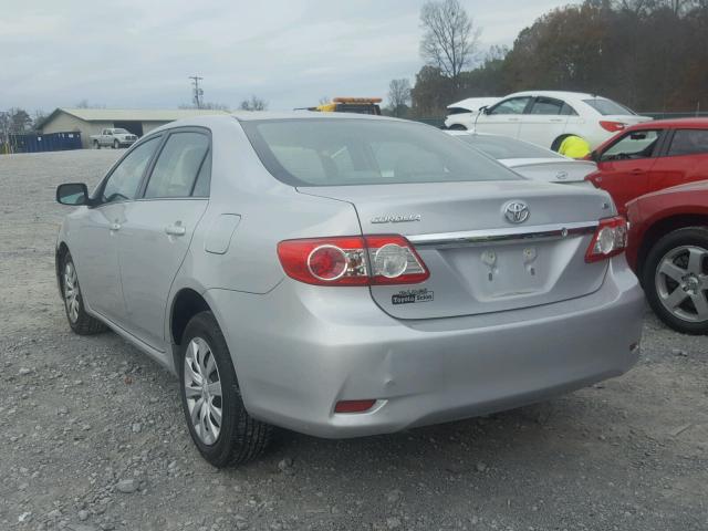 5YFBU4EEXDP084770 - 2013 TOYOTA COROLLA BA SILVER photo 3