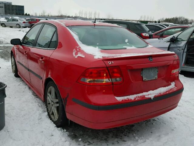 YS3FD46YX71008610 - 2007 SAAB 9-3 2.0T RED photo 3