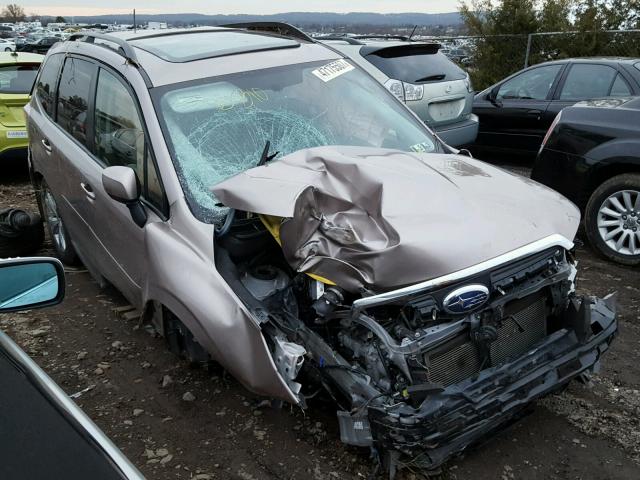 JF2SJAEC2EH533265 - 2014 SUBARU FORESTER 2 TAN photo 1