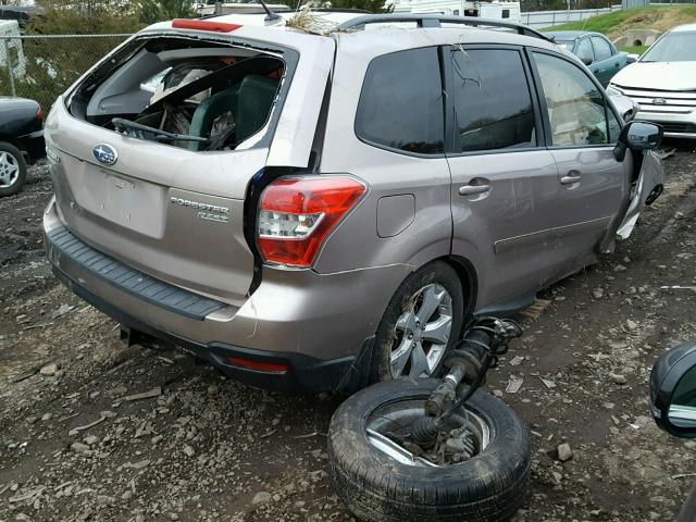 JF2SJAEC2EH533265 - 2014 SUBARU FORESTER 2 TAN photo 4