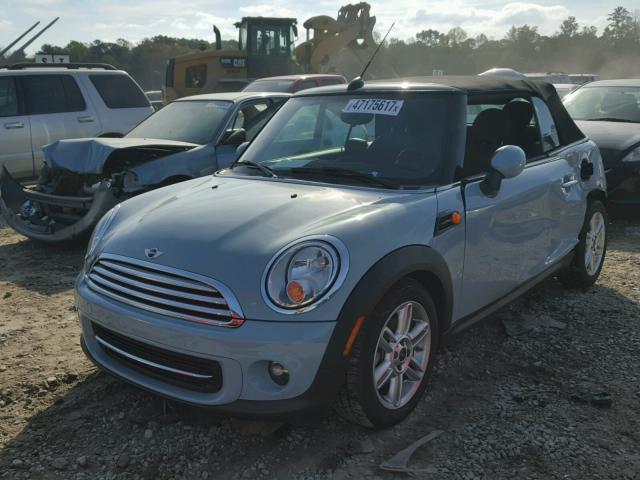 WMWZN3C57DT568605 - 2013 MINI COOPER BLUE photo 2