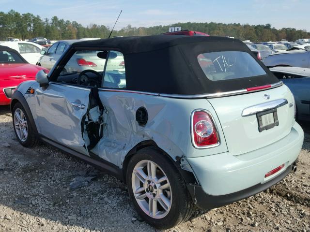 WMWZN3C57DT568605 - 2013 MINI COOPER BLUE photo 3