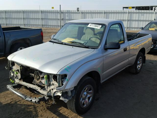 5TENL42N44Z364036 - 2004 TOYOTA TACOMA SILVER photo 2