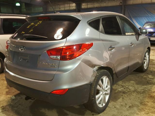 KM8JU3AC1CU343511 - 2012 HYUNDAI TUCSON GLS GRAY photo 4