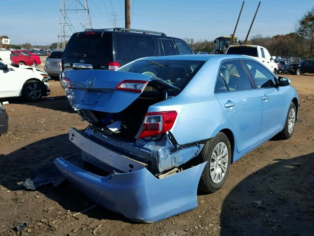 4T1BF1FK7CU618852 - 2012 TOYOTA CAMRY BASE BLUE photo 4