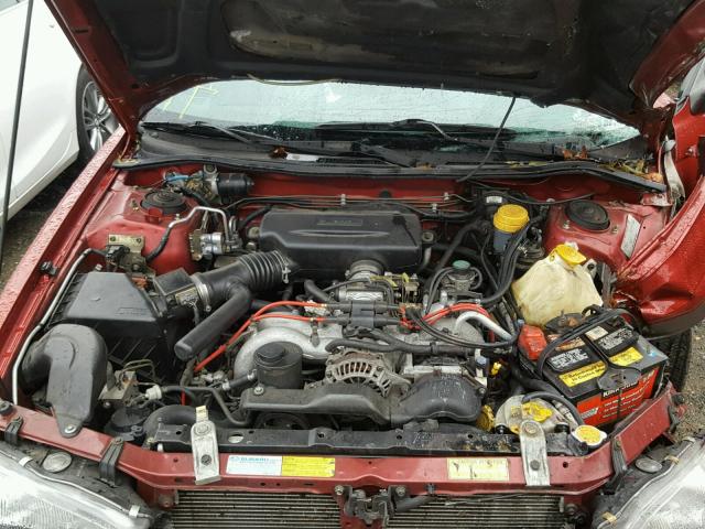 4S3BG6855V7618775 - 1997 SUBARU LEGACY OUT BURGUNDY photo 7