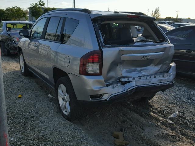 1C4NJCEA2GD615156 - 2016 JEEP COMPASS LA SILVER photo 3