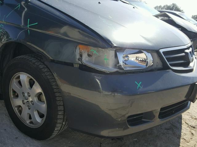 5FNRL18074B053178 - 2004 HONDA ODYSSEY EX GRAY photo 9