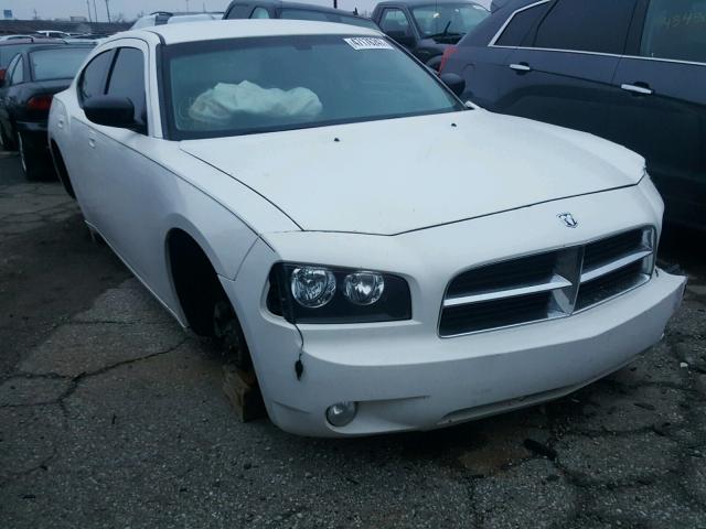 2B3KA43R28H277393 - 2008 DODGE CHARGER WHITE photo 1