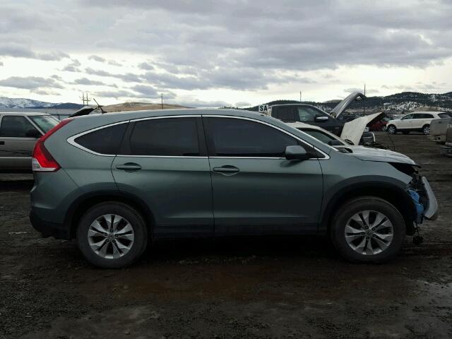 2HKRM4H57CH606017 - 2012 HONDA CR-V EX GREEN photo 9