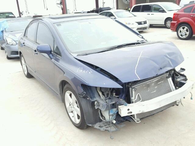 1HGFA16848L115089 - 2008 HONDA CIVIC EX BLUE photo 1