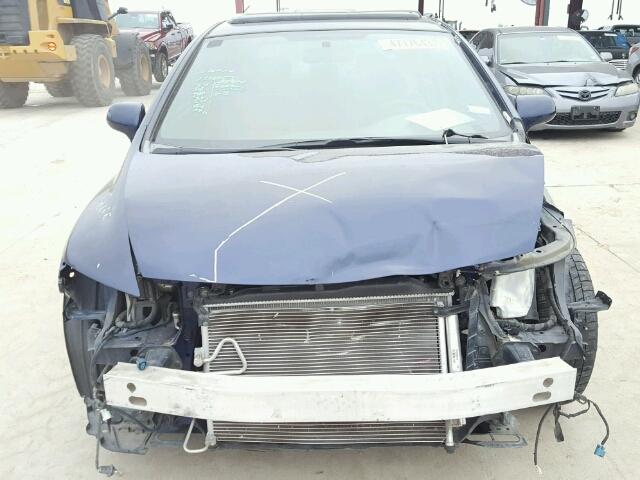 1HGFA16848L115089 - 2008 HONDA CIVIC EX BLUE photo 9