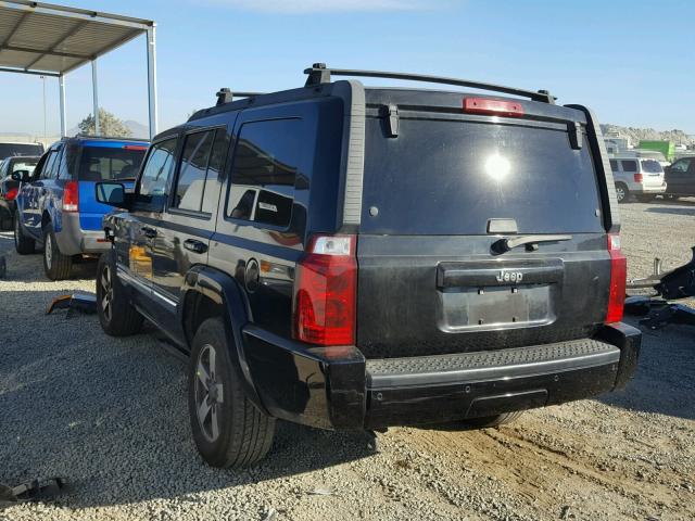 1J8HH48K56C349373 - 2006 JEEP COMMANDER BLACK photo 3