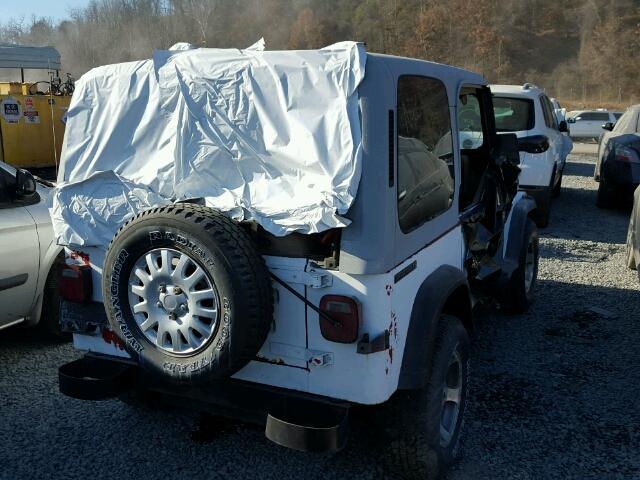 2J4FY19EXKJ103497 - 1989 JEEP WRANGLER / WHITE photo 4