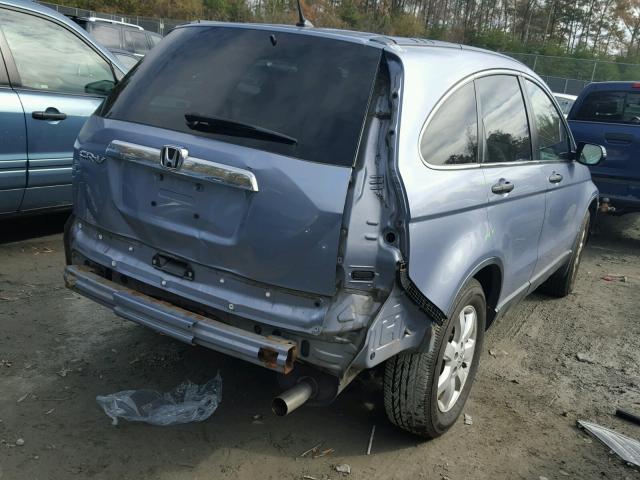 JHLRE38577C064896 - 2007 HONDA CR-V EX BLUE photo 4