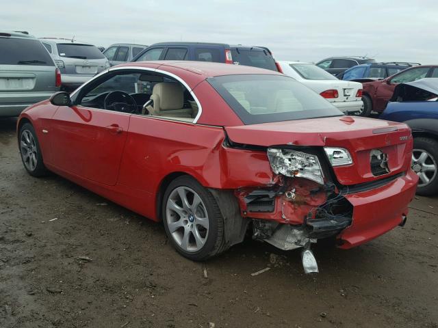 WBAWL73528PX52607 - 2008 BMW 335 I RED photo 3