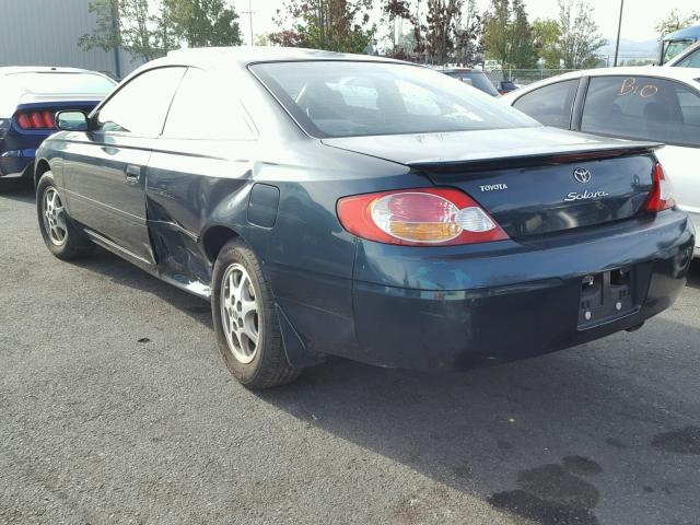 2T1CE22P02C003879 - 2002 TOYOTA CAMRY SOLA GREEN photo 3